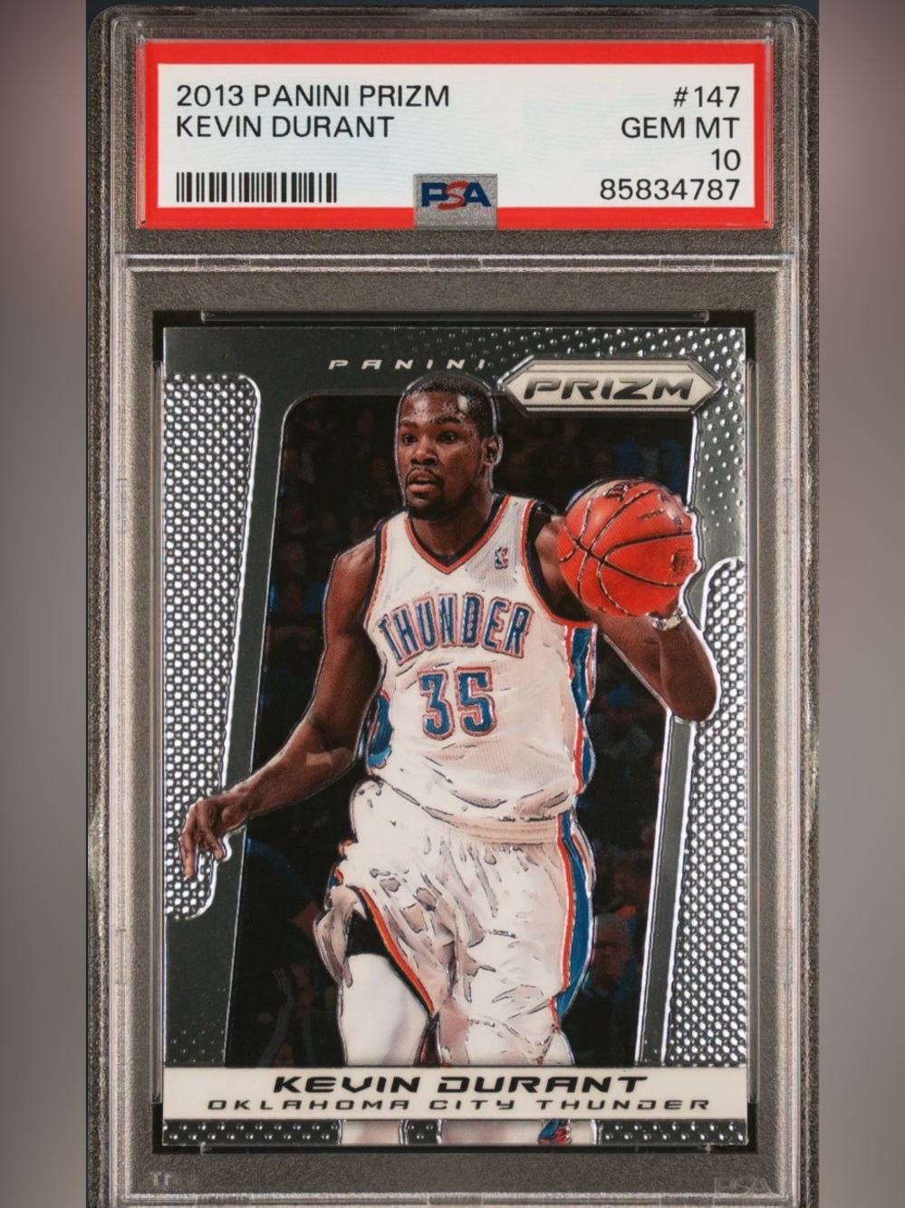 Panini Prizm Kevin Durant Card PSA10-GEM MINT
